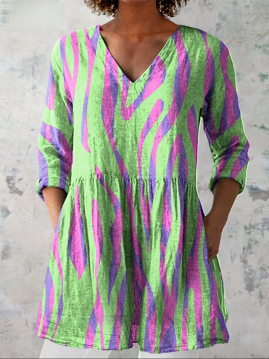 Oceana - Blusa larga con cuello en V