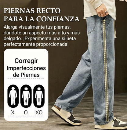 Carlos- Vaqueros anchos y rectos para hombre
