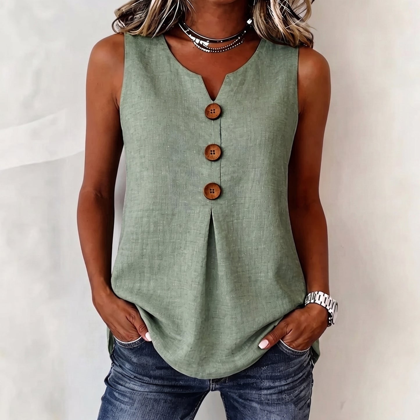 Clara - Blusa sin mangas