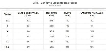 Lana - Conjunto Elegante Dos Piezas