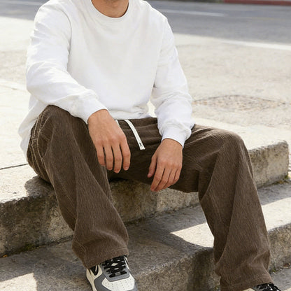 David- Pantalones de hombre con corte holgado